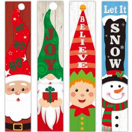 48 Pieces Christmas Wooden Plaque 60cm - Christmas Decorations