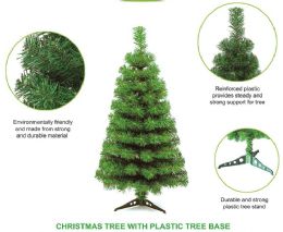 12 Pieces 4ft 110 Tips Pvc Christmas Tree - Christmas Decorations