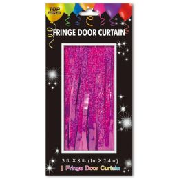 24 Pieces Holographic Fringe Door Curtain Pink - Photo Prop Accessories & Door Cover