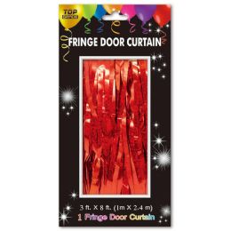 24 Pieces Holographic Fringe Door Curtain Red - Photo Prop Accessories & Door Cover