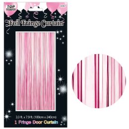 24 Pieces Gloss Finished Fringe Door Curtain Light Pink - Photo Prop Accessories & Door Cover