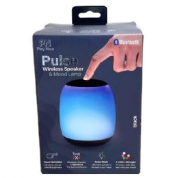 6 pieces Pulse New Touch Mood Lamp & Wireless Speaker In Black - Speakers and Microphones