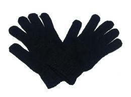 36 Pairs Men Winter Glove Black Only - Fleece Gloves