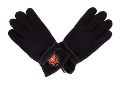 36 Pairs Mens Winter Gloves All Black - Leather Gloves