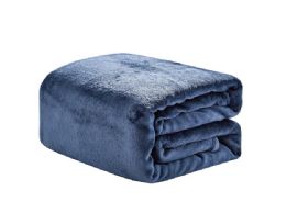 12 Pieces Micro Plush Fleece Blanket In Blue 50x60 - Fleece & Sherpa Blankets