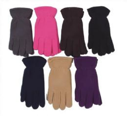 36 Pieces Ladies Fleece Gloves - Fleece Gloves