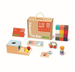 4 Pieces 7-12m Educational Box - Baby Toys