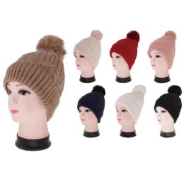 36 Pieces Women Winter Furlined Beanie Hat - Winter Beanie Hats