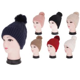 36 Pieces Women Winter Furlined Beanie Hat - Winter Beanie Hats