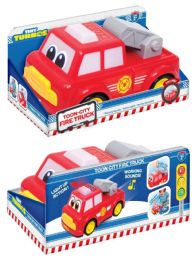 4 Pieces Toon City Fire Truck Lights And Sounds - Car, Planes, Trains & Bikes