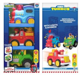 6 Pieces 3 Pack Vehicle Set - Car, Planes, Trains & Bikes