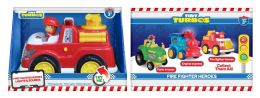 12 Pieces FIRE FIGHTER HEROES LIGHTS & SOUNDS - Car, Planes, Trains & Bikes