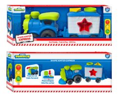 12 Pieces Train Trailer With Blocks - Car, Planes, Trains & Bikes