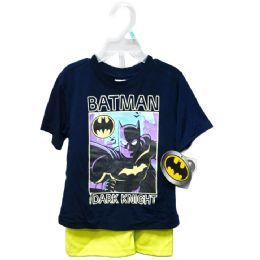36 Sets Batman Dark Knight T-Shirt And Shorts Outfit Set - Toddler Boys Sets