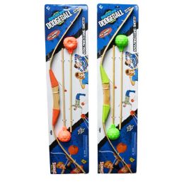 6 Pieces Archery Dodgeball Set W/bamboo Bow 3 Asst Colors - Darts & Archery Sets