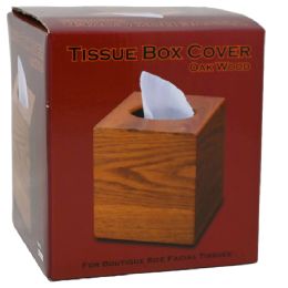 27 Pieces Small Oak Wood Tissue Box - Home Accessories