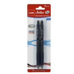 72 Packs 2pk Jetta Gel Rt Black Pen - Pens