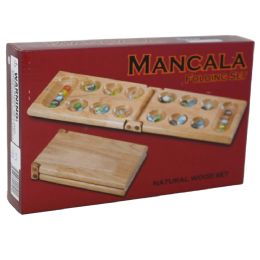 16 Pieces Folding Rubberwood Mancala Set - Puzzles