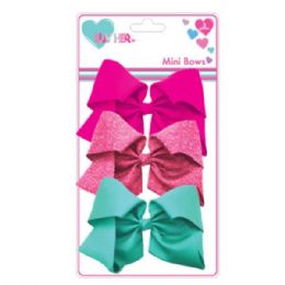 33 pieces 3Luv Her 3 Pc Hair Bows In Assorted Colors - Hair Scrunchies