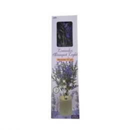 6 pieces Battery Operated Artificial Lavender Flower Bouquet Night Light - Night Lights