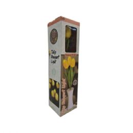 6 pieces Battery Operated Artificial Tulip Flower Bouquet Night Light - Night Lights