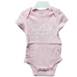 48 Pieces 3-6 Month Baby Pink "hola Beachachos" Graphic Onesie - Baby Apparel