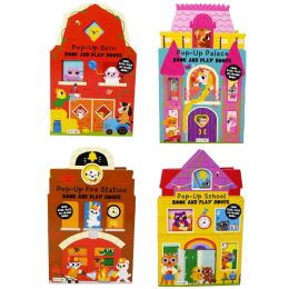 12 Pieces FolD-Out Book With PoP-Ups 4-Asst - Coloring & Activity Books