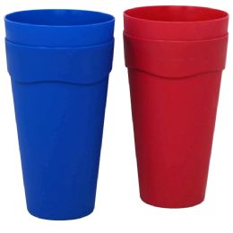 48 Pieces 4pk Plastic Cups 2-Assorted Colors - Plastic Drinkware