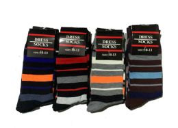 150 Pieces of 150 Men Dress Sock Striped Pattern