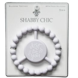 100 Pieces Lavender Silicone Peace Teether With "just Be You" Text - Baby Accessories