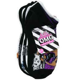 30 Pieces 6pk Girls Lol Omg Be Bold Ns Socks Size 6-8 - Girls Ankle Sock