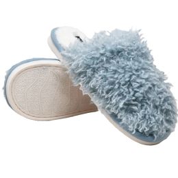 Wholesale Footwear Blue Ladies Slippers Size 6