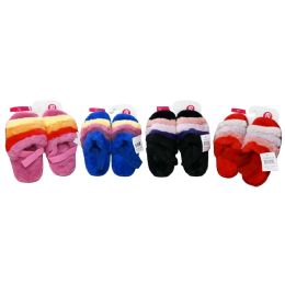 Wholesale Footwear Girls Color Block Slingback Slipper 4-Asst Colors/3-Asst Size