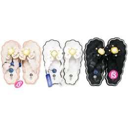 Wholesale Footwear Women Stripe Floral Sandal 3-Asst Colors/5-Asst Size