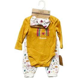 48 Sets 3-Piece Unicorn Jogger Set - Baby Apparel