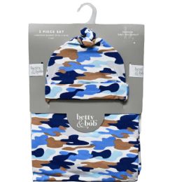 48 Sets Elias Swaddle Blanket & Hat Set (30x40-Inch, 0-6m) - Baby Accessories