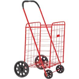 3 Pieces Large Collapsible Utility Shopping Cart 50lb Capacity - Home Accessories