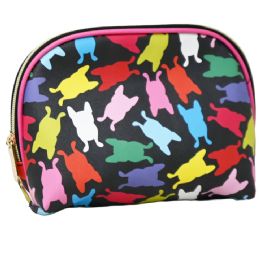 40 Pieces Large Dome Colored Printed Cosmetic Bag - Cosmetic Cases