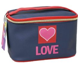 20 Pieces Navy "love" Print Cosmetic Train Bag - Cosmetic Cases