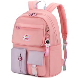 17 Pieces Pink Kids' Backpack (15-Inch) - Backpacks 15" or Less