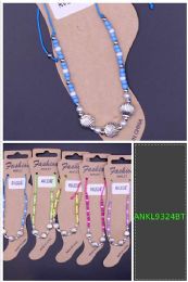 12 of Seashell Beaded Anklets - Assorted