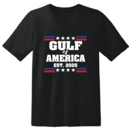 6 pieces of "gulf Of America - Est. 2025 " T-Shirts - Black Xxl