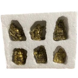 Small Red 6pcs Buddha Statue Sets