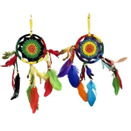 Dcrasta4. Rasta Crochet Dream Catcher Four Inches
