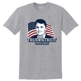 6 Wholesale Charlie Kirk "true Patriot" T-Shirts - Sport Gray Xxl