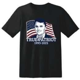 6 Wholesale Charlie Kirk "true Patriot" T-Shirts - Black Xxxl