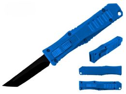 Blue 5.25-inch Anodized Aluminum Handle W/ 1 7/8-inch Gray Blade