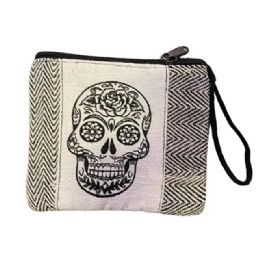 Nepal Handmade Clutch Bags - Sugar Skull