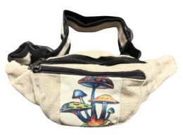 5 pieces Magical Mushroom Graphic Fanny Bags With Adjustable Waist Strap And Zipper Pockets - Fanny Pack