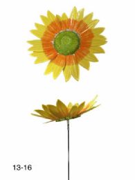48 pieces 3d Colorful Sunflower Garden Stake Decorations - Garden Decor